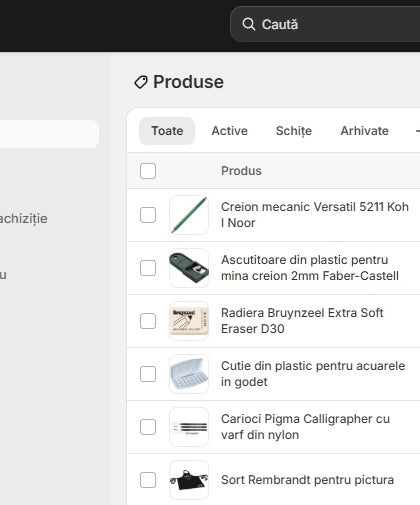 Creare magazin online in Shopify