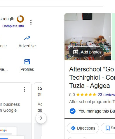 Creare cont Google My Business